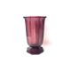 Large art deco vase in amethyst glass from luxval - val saint lambert