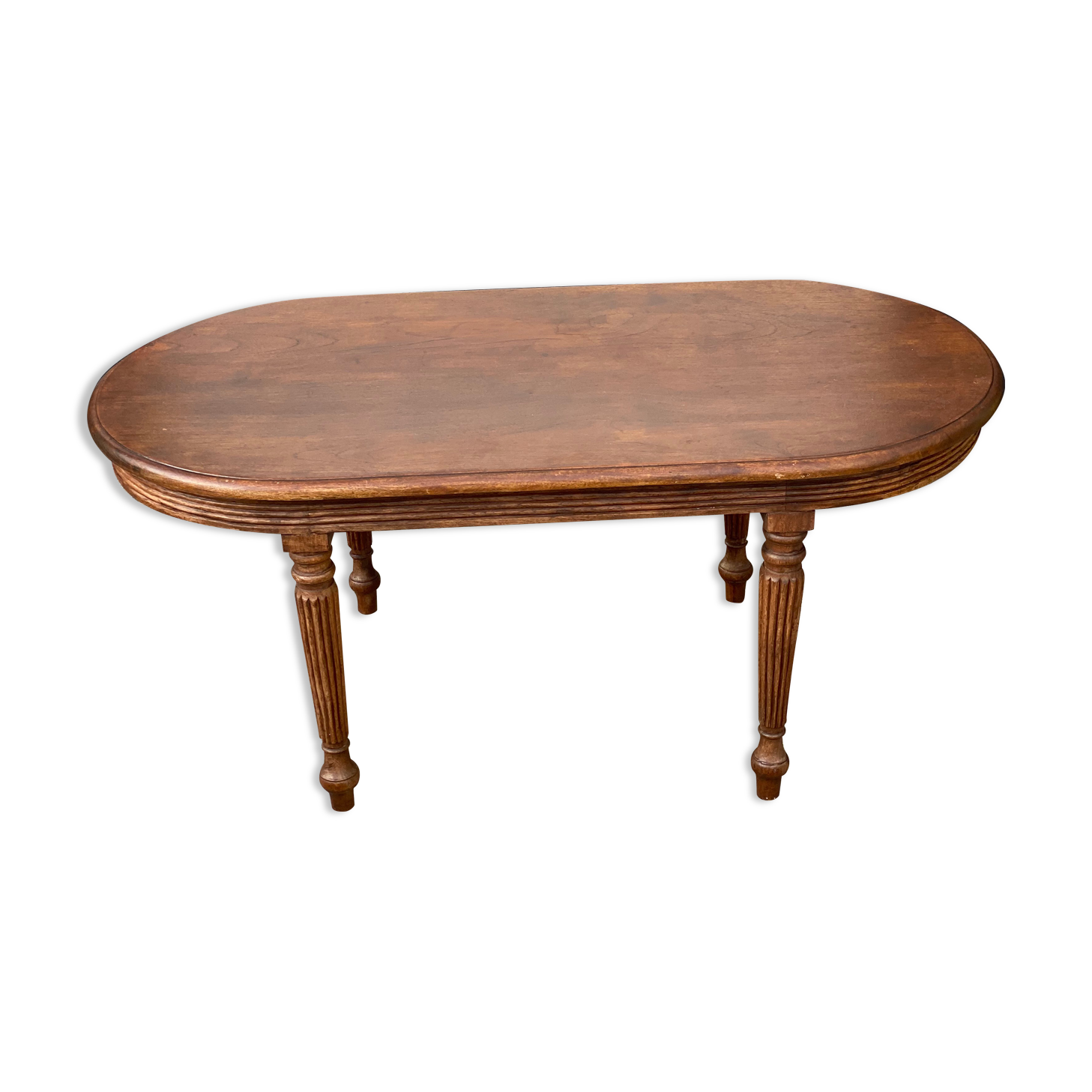 Vintage Oval Oak Coffee Table
