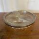 Serviteur Apéro Ancien Verre Moulé + Anse Metal Chromé VMC Reims Vinta