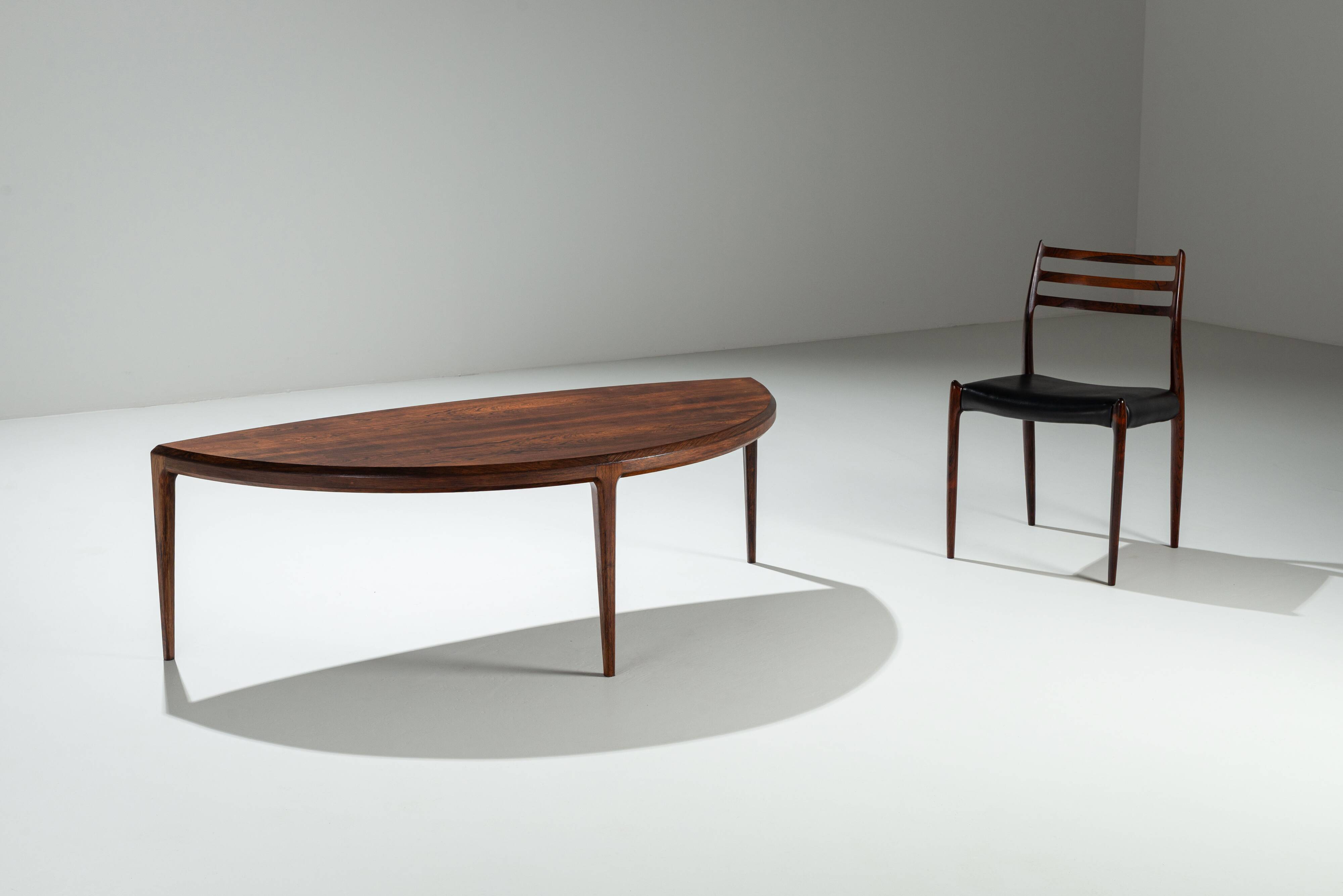 Johannes Andersen rosewood coffeetable for Silkeborg