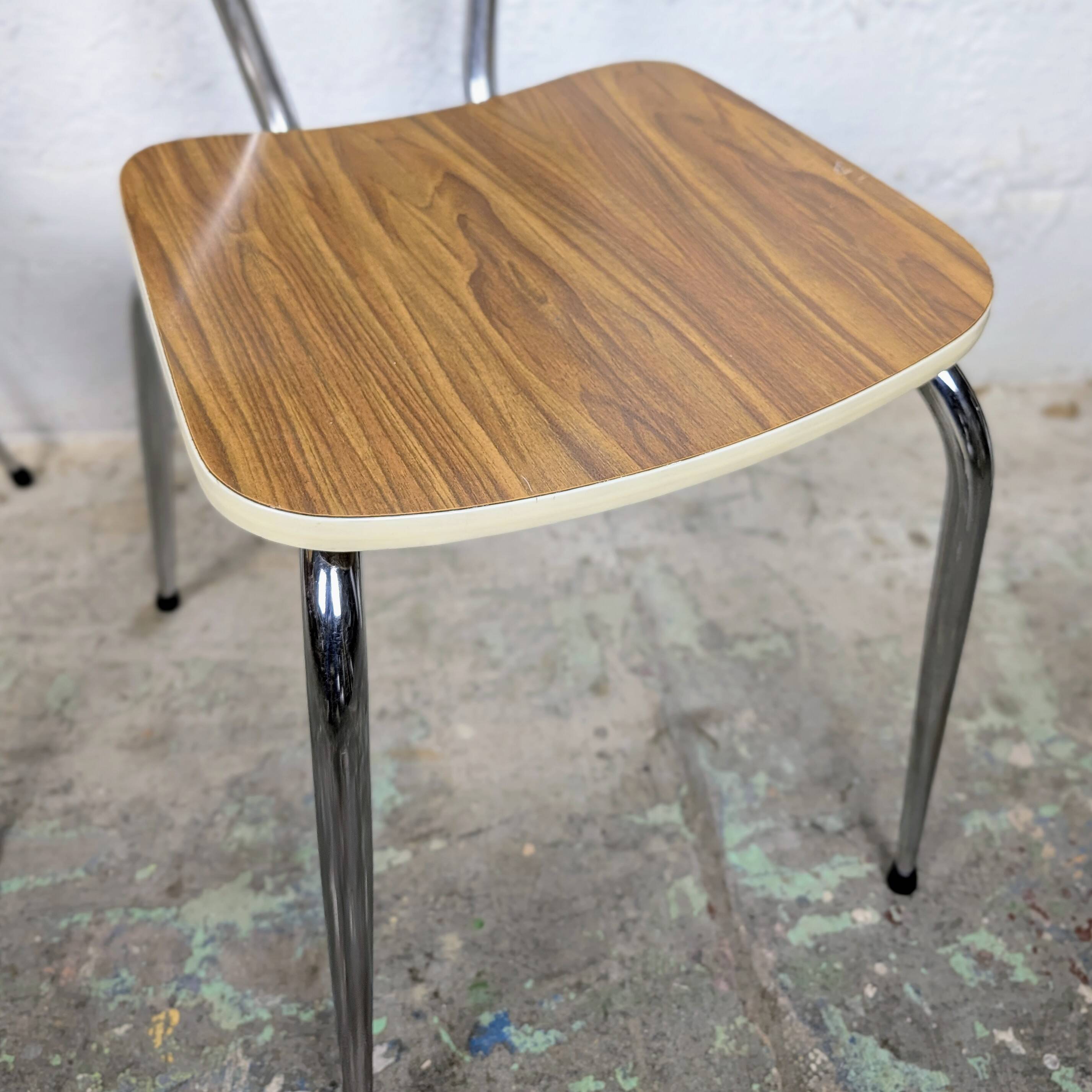 Pair of formica chairs