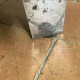 Chrome and ceramic coffee table