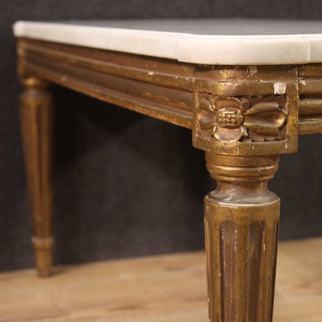 20th Century Marble Top Coffee Table