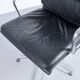 SOFT PAD CHAIR EA 217 EAMES BLACK LEATHER HERMAN MILLER PUBLISHED BY ICF 1970s