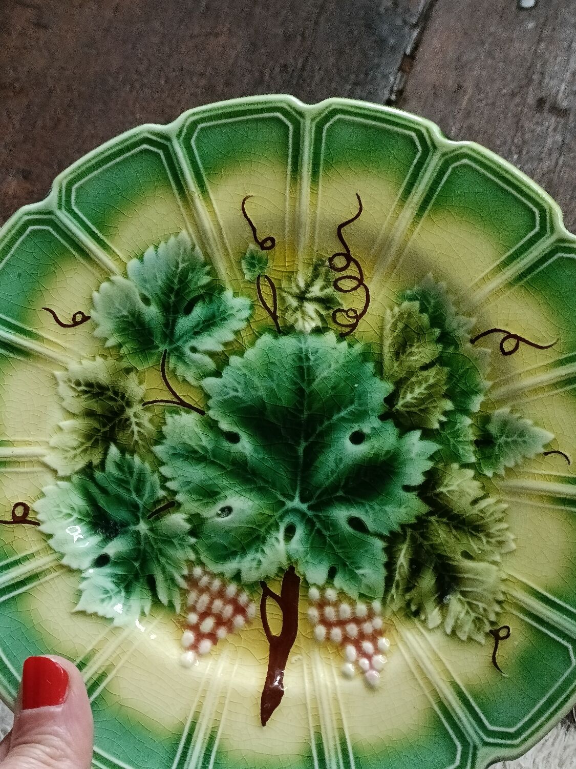 Sarreguemines dessert plate set