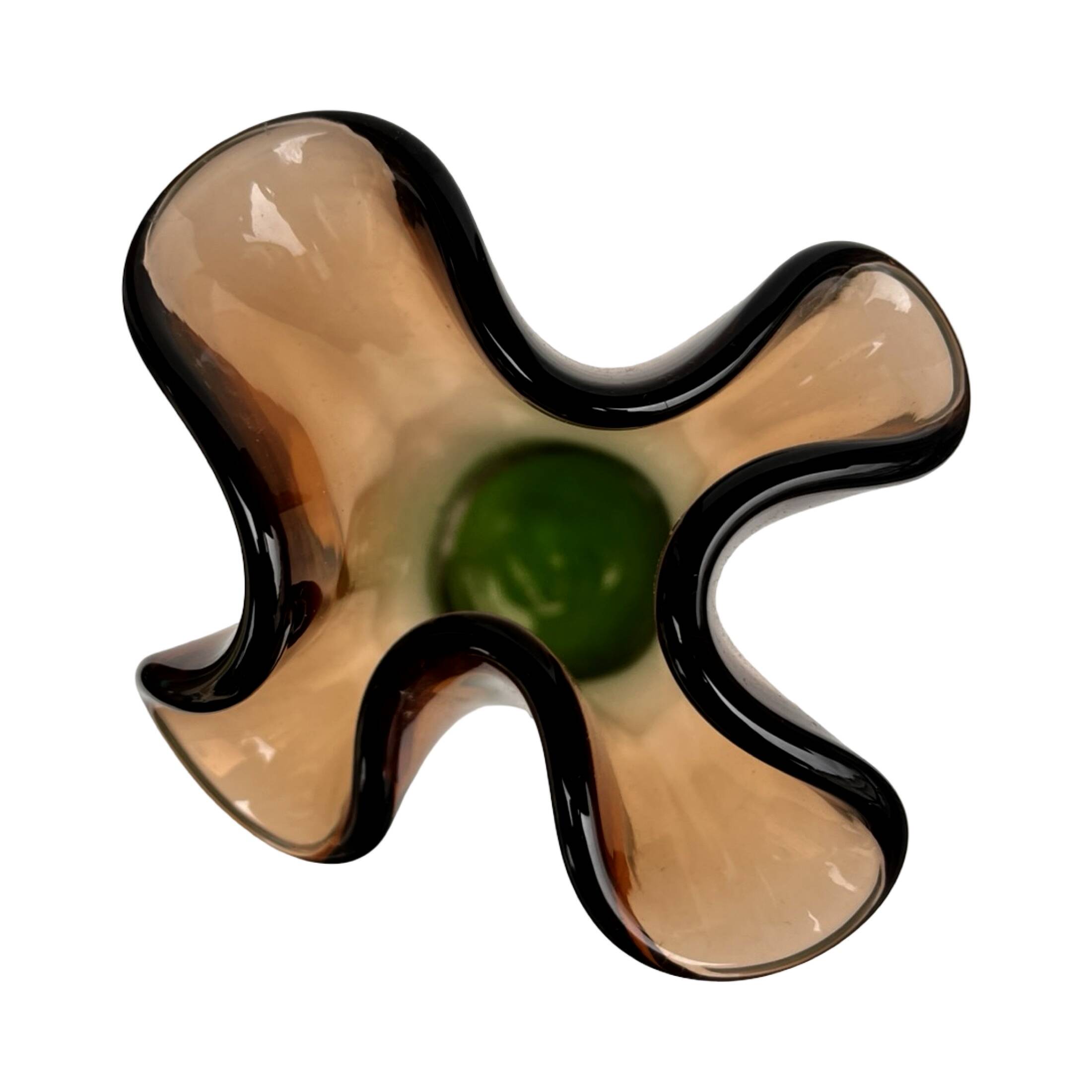 Hana Machovská vase, Borocrystal Nový Bor, Czechoslovakia, 1970s, art glass