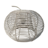 Vintage white rattan hanging