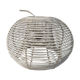 Suspension vintage rotin blanc