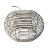 Vintage white rattan hanging