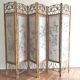 Bamboo and rice straw floral patterns screen