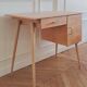 Renovated vintage Baumann desk, 1960s.