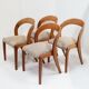 Suite de 4 chaises gondole pour Baumann