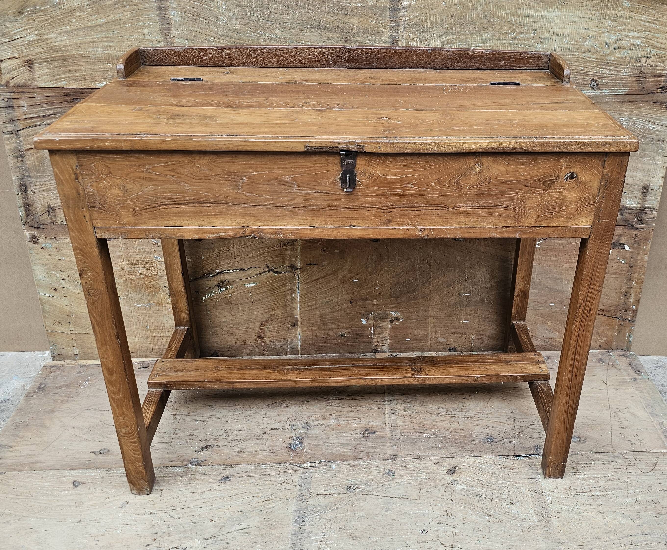 Old desk - Burmese teak desk