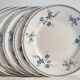 Set 6 old plates model Yvette ceramic company Maestricht