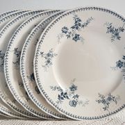 Ensemble 6 assiettes anciennes modèle Yvette société céramique Maestricht