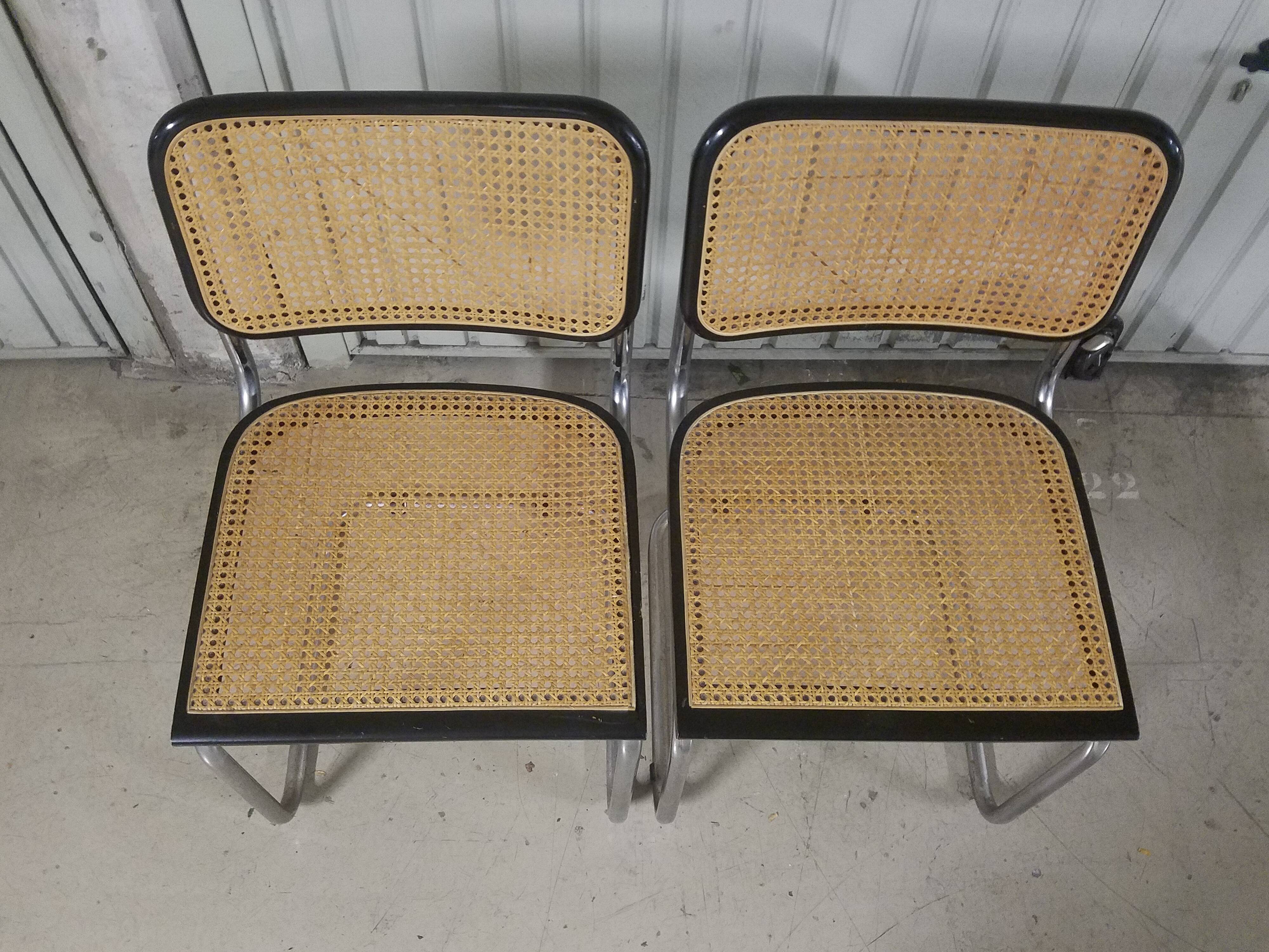 Paire de chaises Cesca B32 de Marcel Breuer