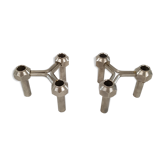 Pair of adjustable candlesticks