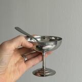 6 coupelles sur pied en inox Letang Remy