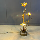 Maison Jansen lotus floor lamp, 1970s
