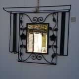 Coat rack in wrought iron art deco