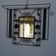 Coat rack in wrought iron art deco