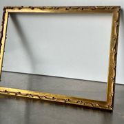 Antique art nouveau frame gilded wood measurements 25.5 cm x 19.5 cm