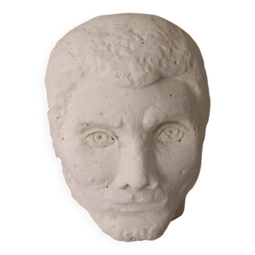 Tête d'homme en plâtre