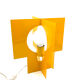Pair of yellow Space age design table lamps, Italy, 1960s