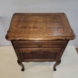 Louis XV style oak bedside table
