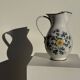 Large ceramic flower bouquet jug H23