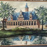 Tableau monument architecture pays bas signé par Willem Heytman vintage