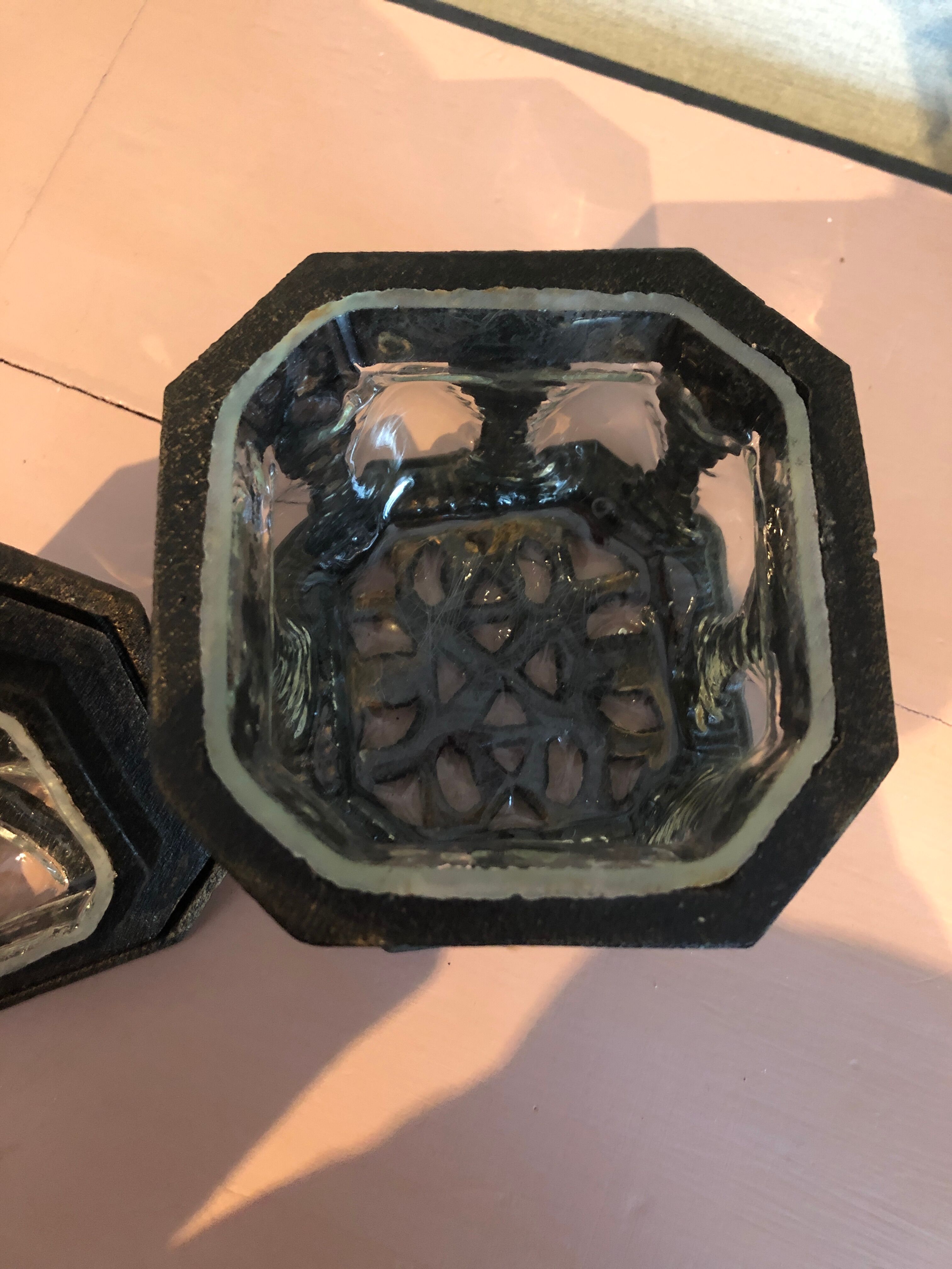 Pretty bulging glass candy