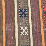 5x7 Turkish Persian Kilim Rug, Wool Area Rug, Ruuged Carpet, 146x224Cm