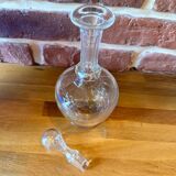 Chic vintage carafe in chiseled glass