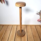 Vintage turned wooden hat rack