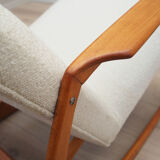 Beech rocking armchair, Danish design, 1970s, Denmark