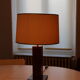 Mahogany midcentury table lamp
