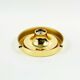 Mid-Century Modern Glass & Brass Ceiling Light from Limburg, Germany, 1960s