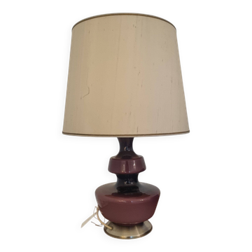 Danish Glass Table Lamp from Holmegaard 1960s