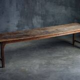 Rustic Primitive Farmhouse Dining Table, France, 19th Century