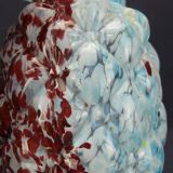 Clichy, Legras, glass vase with tufted decoration