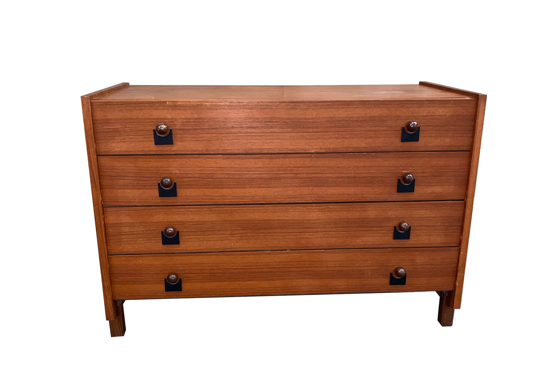Italian teak chest of drawers year 50
