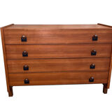 Italian teak chest of drawers year 50