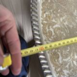 Vintage Silver Metal Tray Floral Rococo Pattern 55x40cm 1970