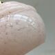 Art Deco pendant lamp in pink Clichy glass