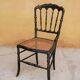 Napoleon III wooden and canning chair, 1920s