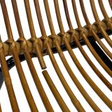 Tripod Rattan easy chair by Dirk van Sliedregt Rohe Noordwolde 1960 in the Netherlands
