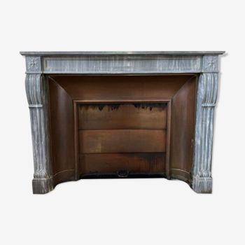 Fireplace style Louis XVI gray marble