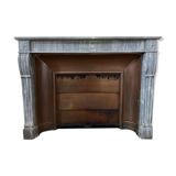Fireplace style Louis XVI gray marble