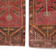 Set of 2 piece hand knotted oriental turkish area rugs 48 x 108 - 50 x 110 cm